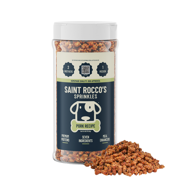 Container of Saint Rocco's Pork Sprinkles